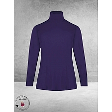 PLUS BASICS Shirt TURTLE NECK Deep Purple